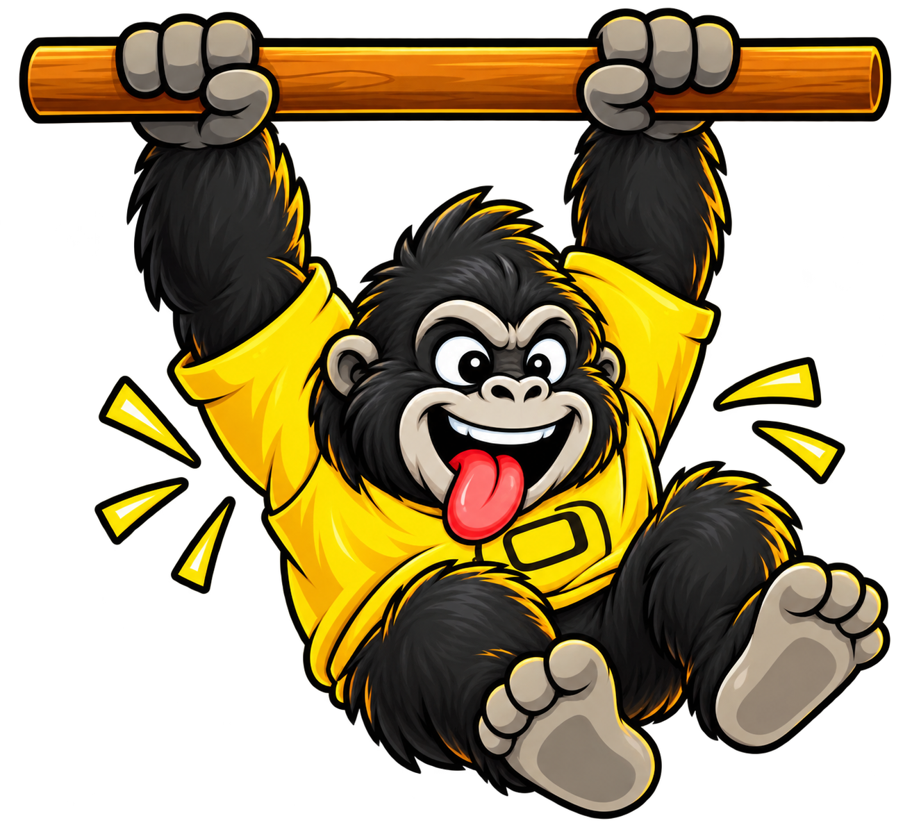 HANGorilla — gorilla holding a rope with letter tiles